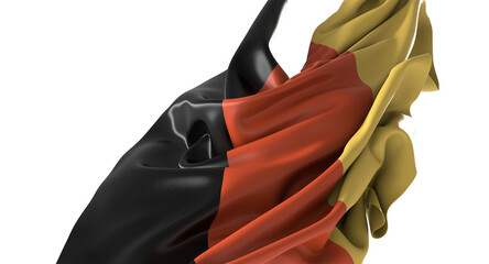 The German flag waving proudly in the wind Germany Flag NationalPride in 3d