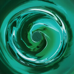 water drop on green background