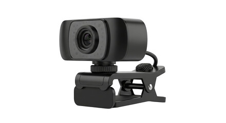 Black Webcam With Clip Mount