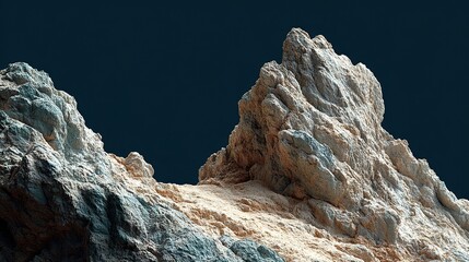 Detailed close-up of textured rock formations.