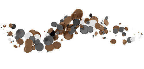 Confetti, paper triangle on the floor, fancy, colorful, celebration party