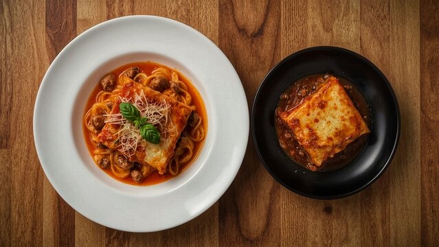 Lasegna alla bolognese, a typical Italian dish