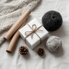 Cozy winter gift arrangement