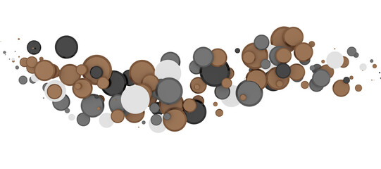 Gilded Festivity: Brilliant 3D Illustration Showcasing a Shower of gold Confetti