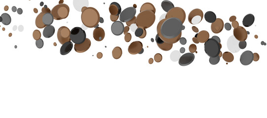 Obraz premium Glorious Cascade: Exquisite 3D Illustration of Glowing gold Confetti