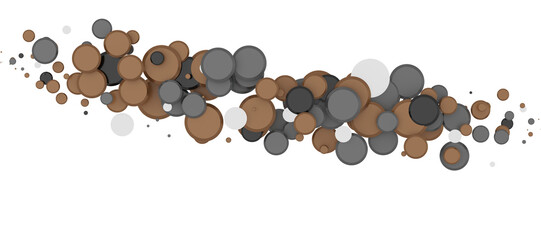 gold  Delight: Captivating 3D Illustration of Joyful gold Confetti