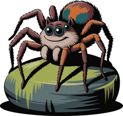 Wolf Spider with a bold and quirky personality