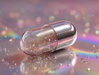 Abstract starlight and pink and purple medicine, powerpoint, website, marketing