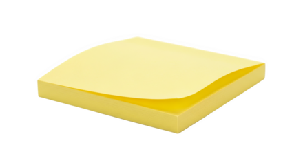 Yellow Sticky Notes Pad Closeup