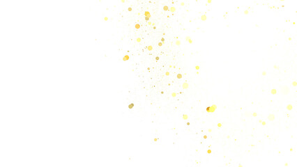 Radiant Revelry: Enthralling 3D Illustration of Shining gold Confetti