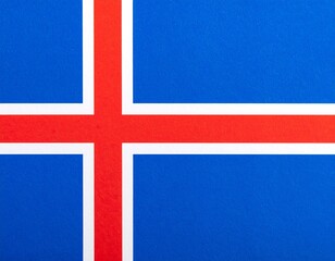 Naklejka premium 画用紙に印刷されたアイスランドの国旗の背景