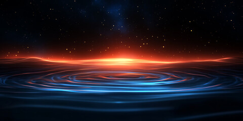 Technological light and particle background