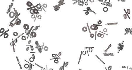 percent shopping digital in 3d. transparent PNG