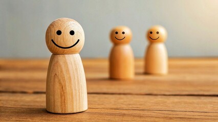 Happy and enjoy Stand out from the crowd and ,power,One different on different creative idea concepts, Hierarchy, better, higher level. Individuality. Unique. Management and leadership concept