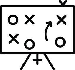 Business Strategy Planning and Tactics Icon Vector

