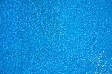 Pool Water. Abstract blue water surface background texture. Top view.