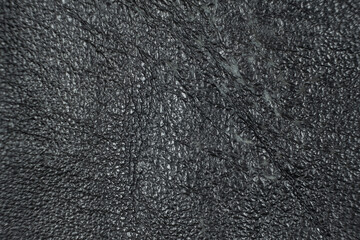 Real Old Leather Surface Close-Up with Abstract Texture