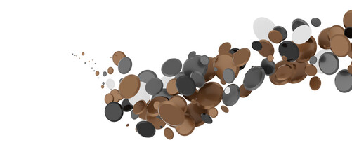  Multicolored confetti on white