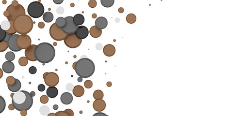  Multicolored confetti on white