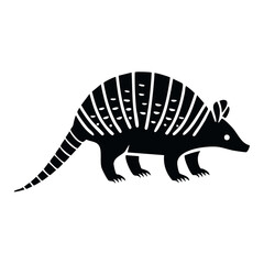Armadillo Black Glyph Icon