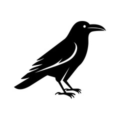 Fototapeta premium Crow Black Glyph Icon