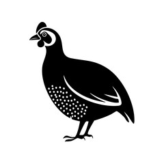Fototapeta premium Guineafowl Black Glyph Icon