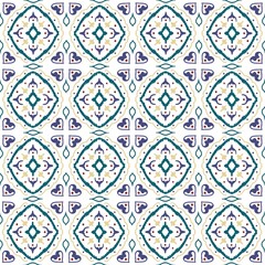 Colorful Heart and Diamond Seamless Pattern