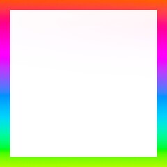 Colorful square frame