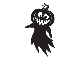 Halloween Ghost Pumpkin Scary Face