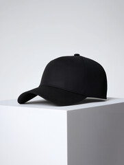 Black Hat On Minimalist White Display