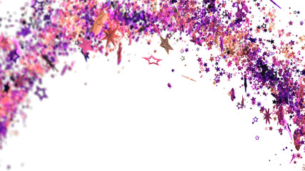 Sparkling star confetti background. Perfect for celebrations, holidays, and festive designs.