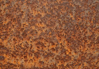 Texture of a rusty metal surface close up view