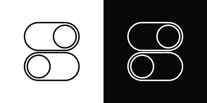 Switch icon website stock illustration. stroke symbols