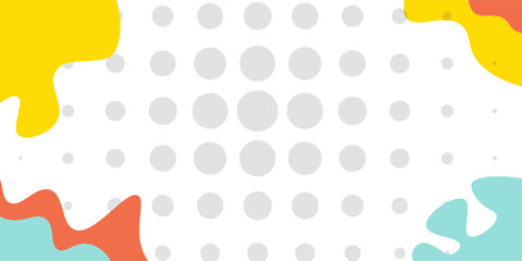 Colorful Abstract pop art paint splash background with wave pattern. geometric vector design