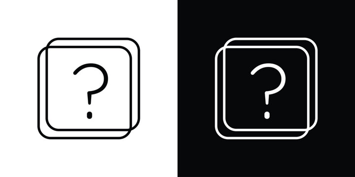 Question icon website stock illustration. stroke symbols