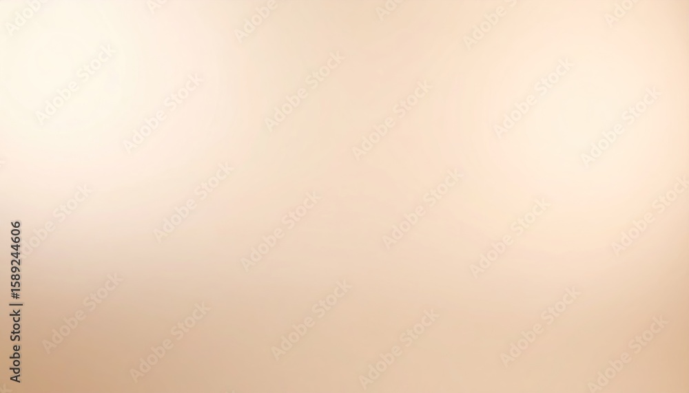 Wall mural smooth cream and warm beige color field gradient blur background texture with light effects
