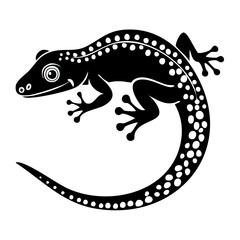 Fototapeta premium Tokay Gecko Black Glyph Icon