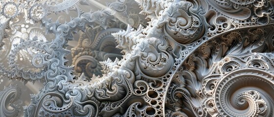 Patterns Abstract generated from fractal equations mesmerizing wallpaper.