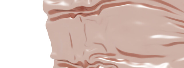 High-resolution image of elegant rose gold fabric with soft folds. Perfect for backgrounds and designs.