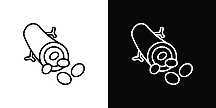 Blood vessel icon website stock illustration. stroke symbols