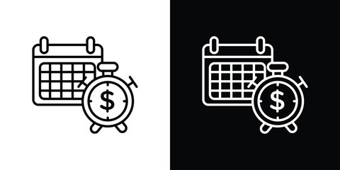 Obraz premium Annuity icon website stock illustration. stroke symbols
