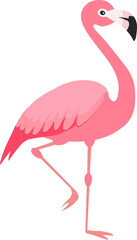 Flamingo, flamingo icon, vintage flamingo icon. Background image. postcard, web banner, vector illustration.