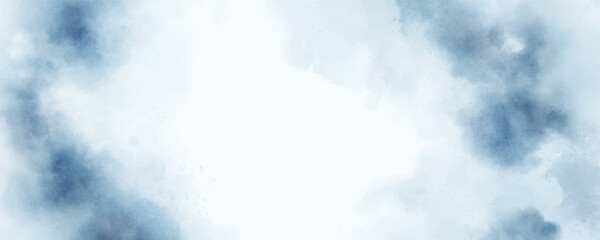 Abstract watercolor art background template. blue navy white watercolor backdrop empty space for text, banner, presentation or product display graphic design