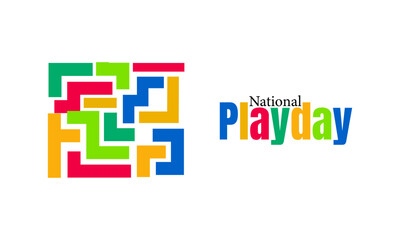 Playday Background template, happy childhood  playing joyful moment and family fun and sports day, suitable for print and digital use