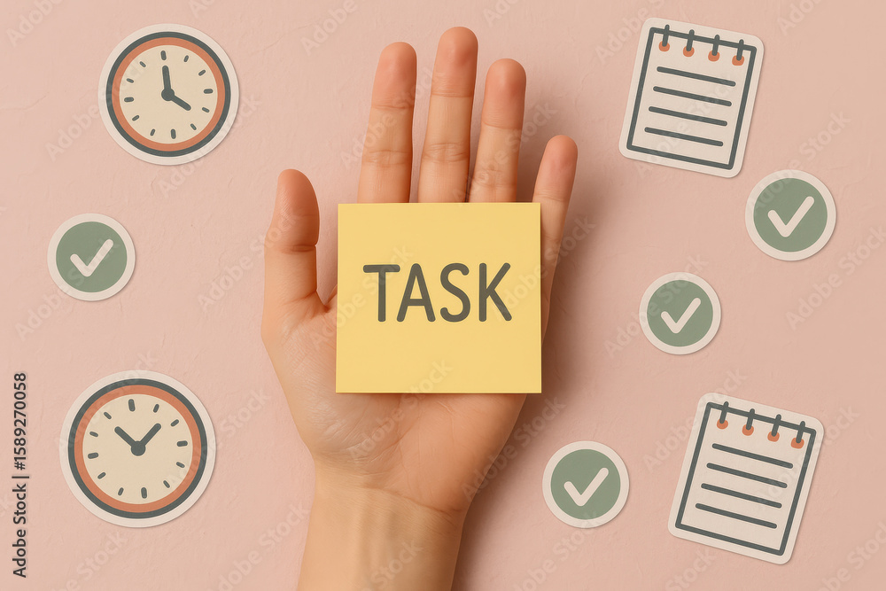 Aufkleber effective time management and organized planning are essential for completing tasks and meeting goal
