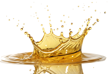 golden oil splashes PNG Image