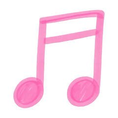 PNG Pink musical note illustration