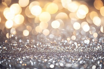 Elegant abstract background featuring shimmering silver and gold tones. 