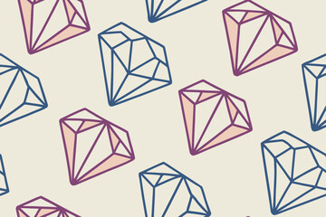Geometric diamond pattern blue and purple vector