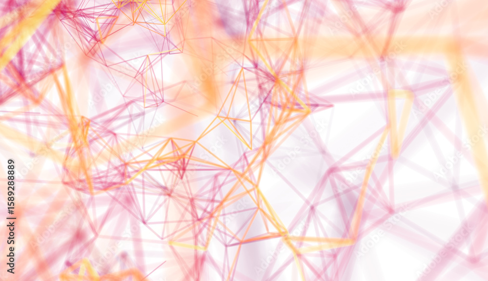 Aufkleber abstract background image featuring a network of pink and orange connections. ideal for technology, 